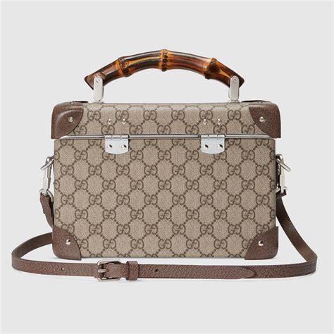 Gucci Globe Trotter Beauty Case GG Beige/Ebony 